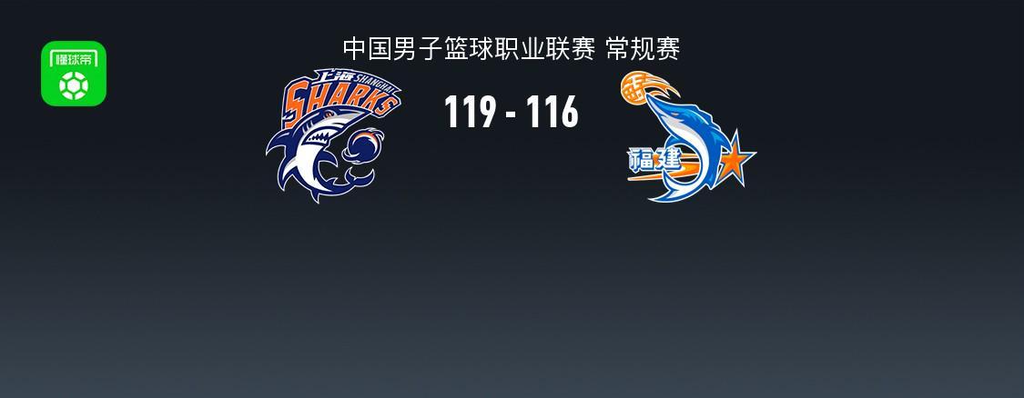 宝威体育官方入口-CBA战报:上海119-116险胜福建取CBA18连胜,昆汀-皮特森空砍44分
